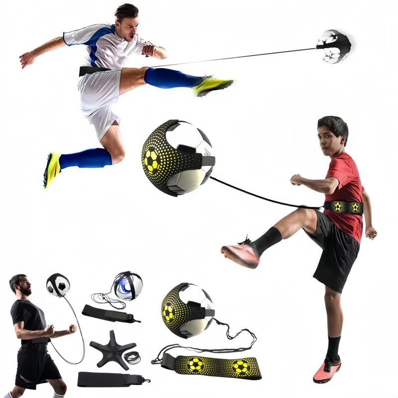 Outdoor-Sport-Spielzeugball mit elastischem Schaukel, Fußballtraining, Hilfspaket, körperliche Übung, persönliche Fähigkeiten, Übungsgurte