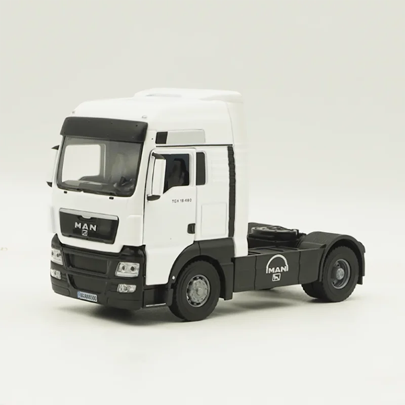 1:43 Scale German MAN TGX Truck Head Container Tractor Simulation Alloy Car Model Finished Simulation Collection Model Gift Toys