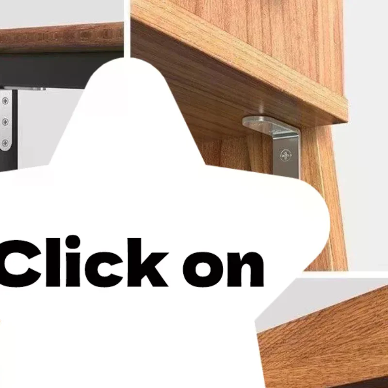 50Pcs L Shaped Bracket Hardware 90 Degree Right Angle Bracket With Screw For Wooden Shelf Chair Furniture Supply For Daily Use