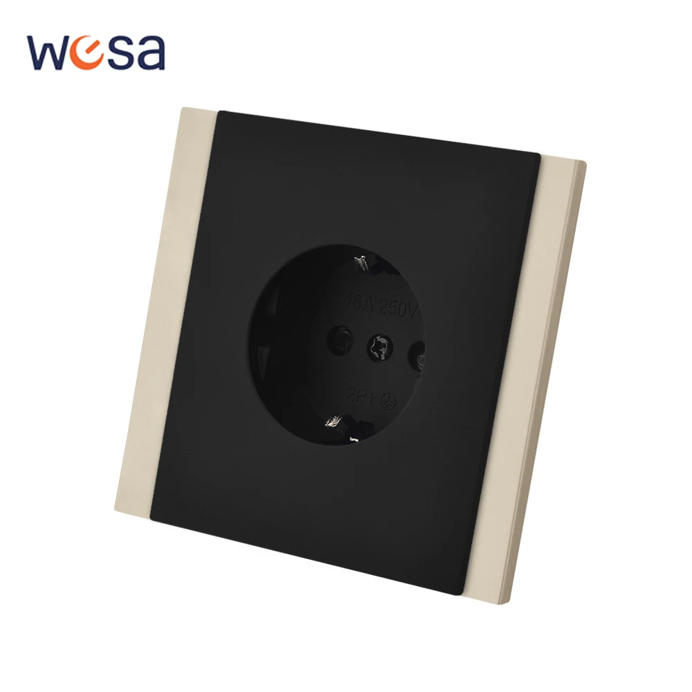 

Электрические розетки для чувствительности кожи, вилки переменного тока 250 В, классические розетки с заземлением, стандарт ЕС, настенные встроенные краски, пластик