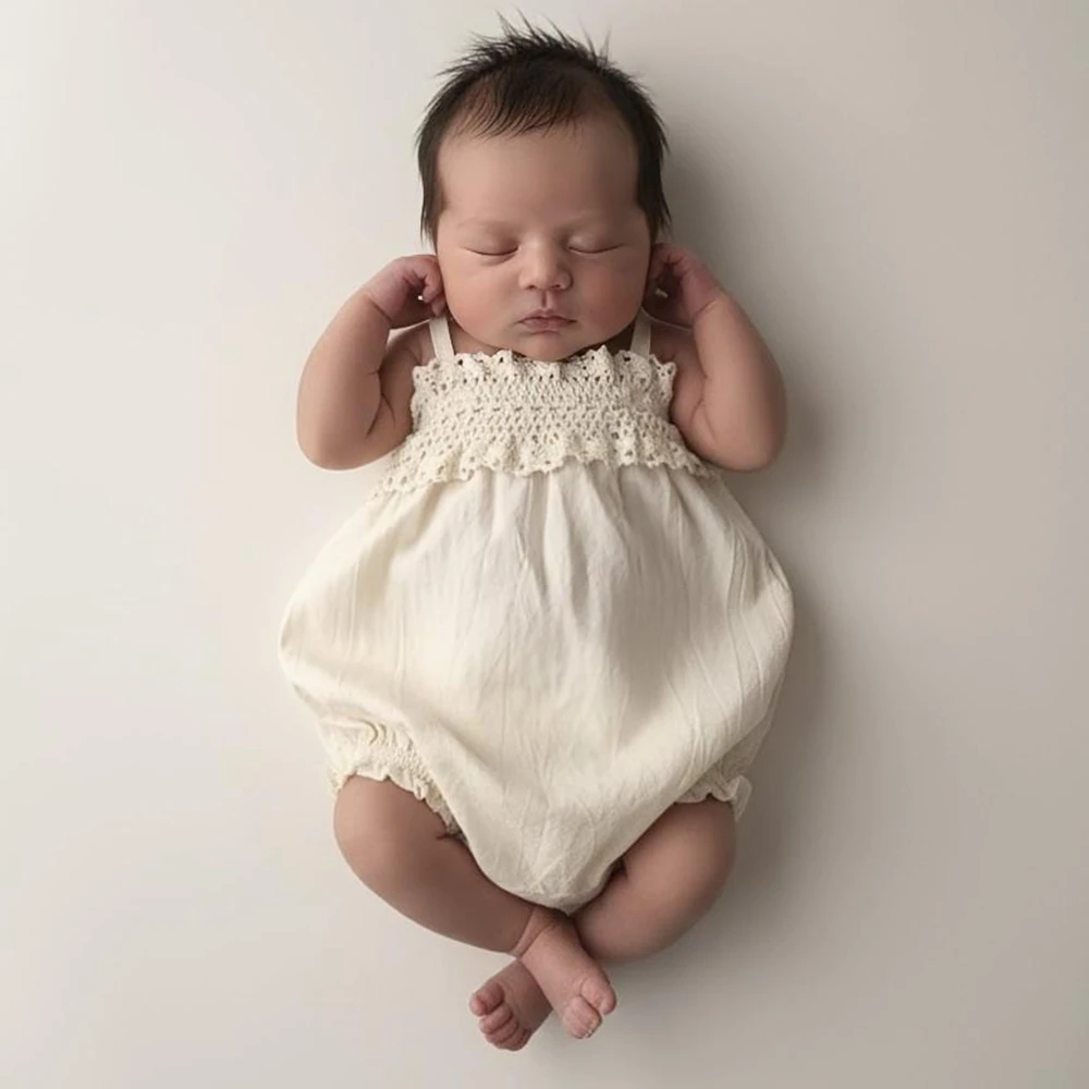 tenue-de-photographie-pour-nouveau-ne-barboteuse-en-dentelle-beige-pour-bebe-fille-costume-de-seance-photo-pour-bebe-accessoire-photo-vintage-pour-nouveau-ne-barboteuse-sans-manches