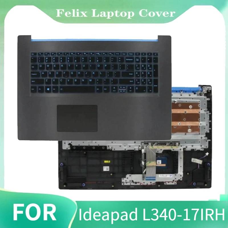 

Новые детали для ноутбука Ideapad L340-17IRH, верхний чехол для упора для рук, верхняя крышка, чехол с сенсорной панелью, клавиатура 5CB0U42836