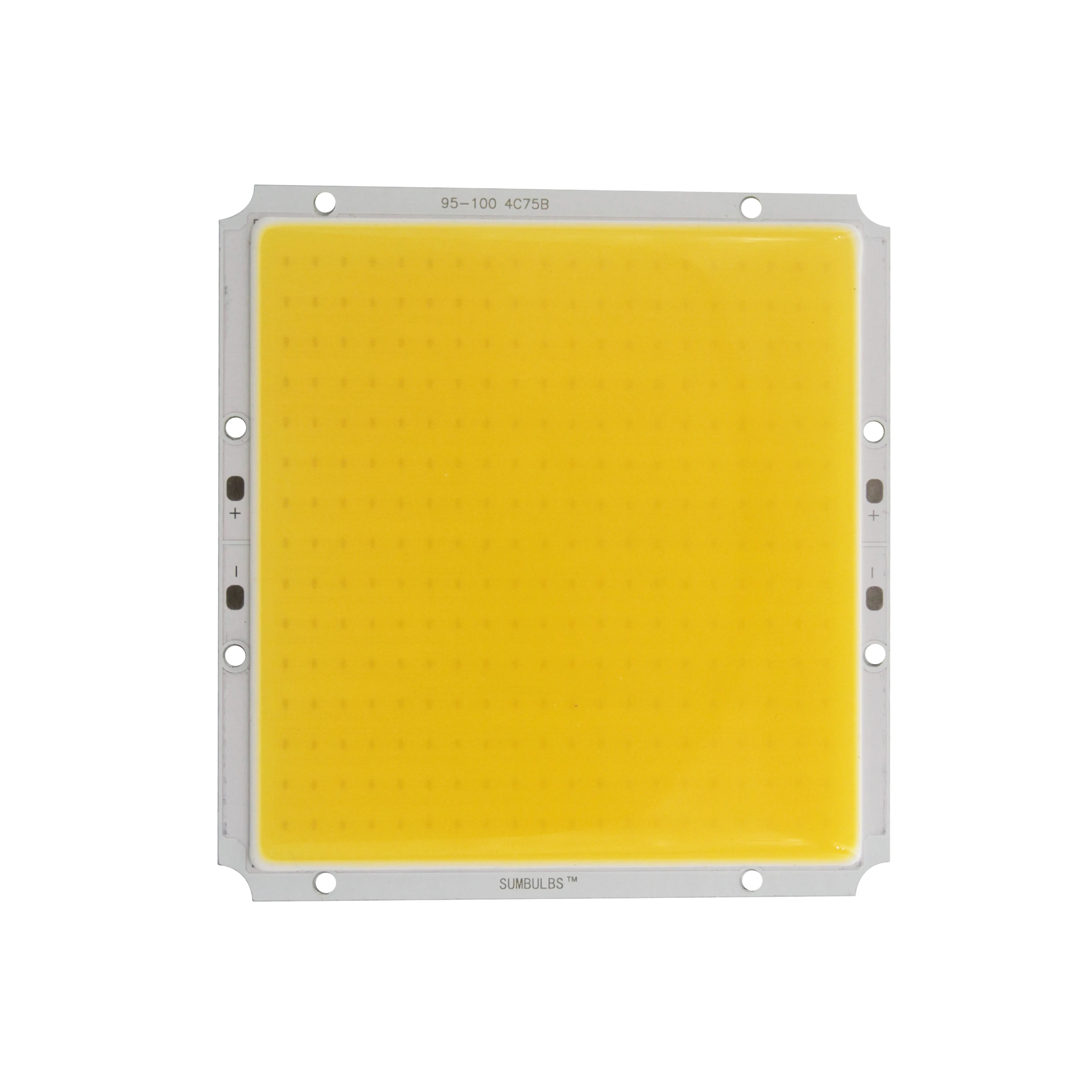 Imagem -03 - Led Cob Painel Chip com Dimmer Frio Quente Branco Azul Lâmpada a Bordo Bulbo do Carro ao ar Livre dc 12v 50w 100x95 mm