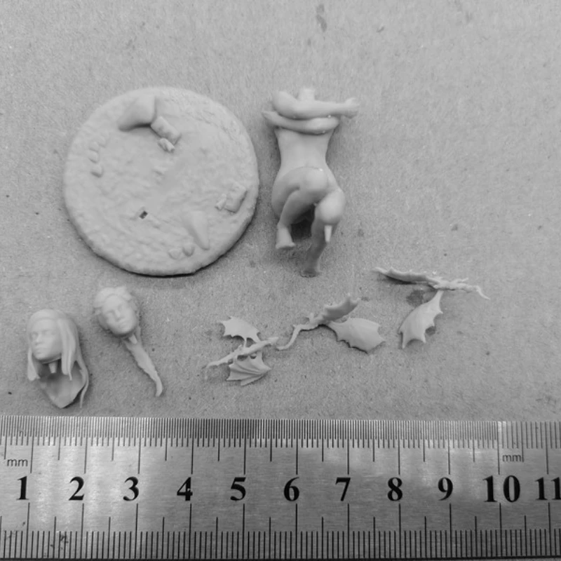 Figura de resina Born of Fire a escala 1/24, Kit de modelos ensamblados, Diorama sin montar y figuritas sin pintar, Juguetes