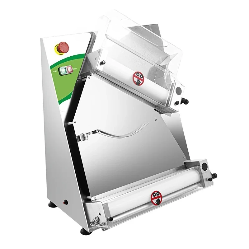 Adjustable Thickness Pizza Roller Machine PR400X 2-Stage Dough Sheeter for Consistent Pizza Bases