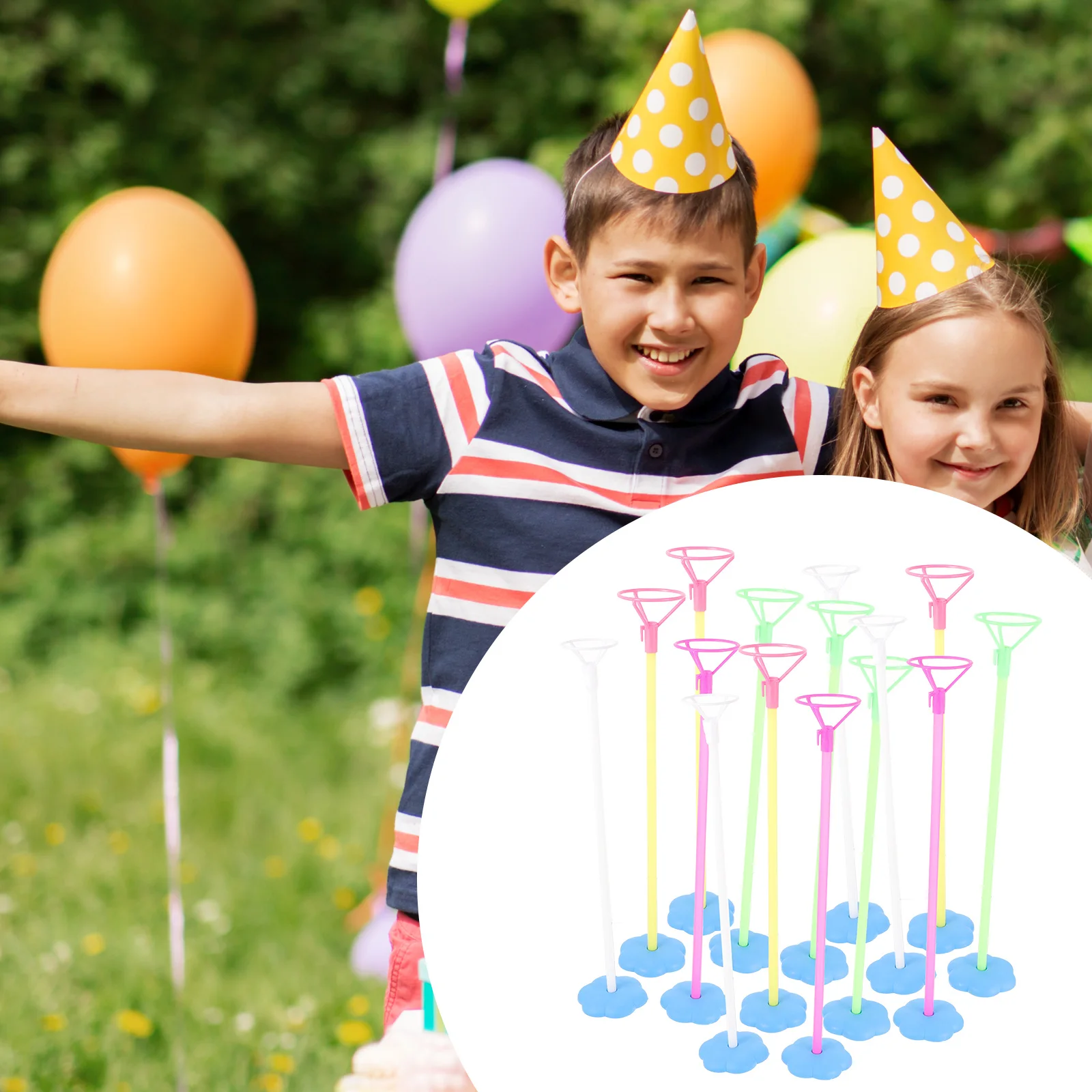 

15 Sets Balloon Centerpiece St Reusable Elegant Practical Bracket Support Table Decor Party Layout Props Sticks Wedding Base