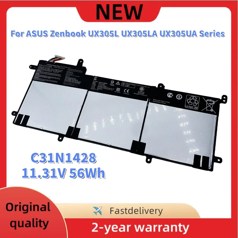 New C31N1428 Laptop Battery For ASUS Zenbook UX305L UX305LA UX305UA Series 3ICP5/91/91 11.31V 56Wh 4955mAh