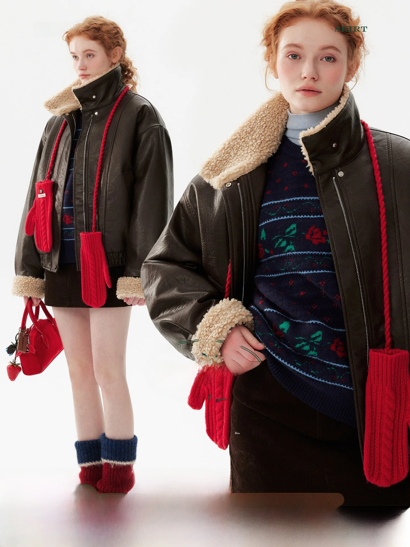 

plus Size Soft PU Leather Jaet Women's 2020 Metal Zipper Thiened Lamb Fur Collar Casual Sle Warm Long Sve Coat