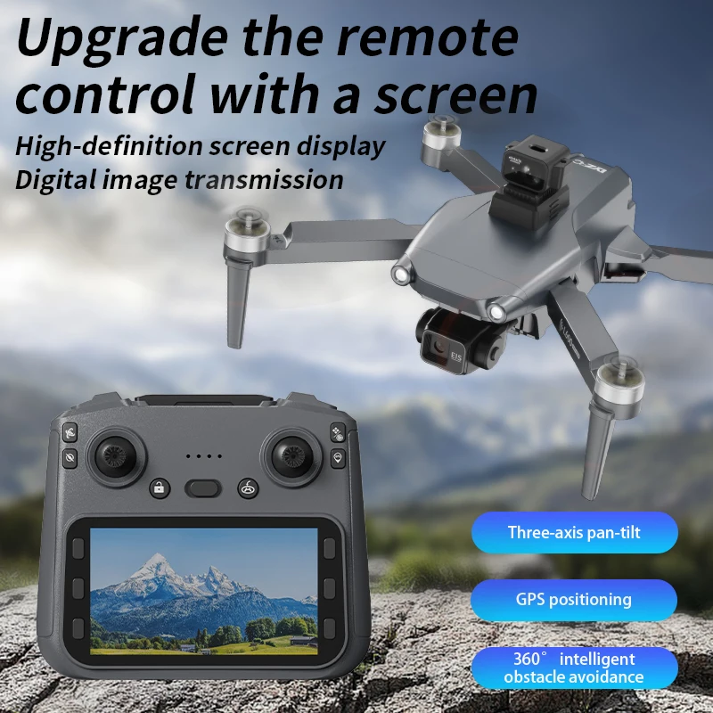 

L600 PRO MAX GPS Drone Professional 8K HD Camera 3-axis Gimbal Aerial Screen Control Obstacle Avoidance FPV RC Dron