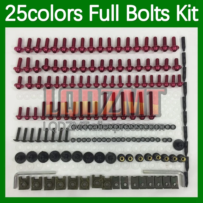 268pcs Body Bolt Full Screws Kit For KAWASAKI NINJA KZ1000 Z1000 Z 1000 06 07 08 09 2006 2007 2008 2009 Fairing Bolts screw Nut