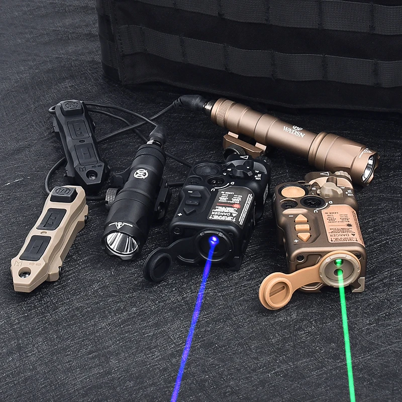 Tactical RAID-X Red Green Blue Dot Indicator Set Wadsn M300A Scout Light Hunting Dual Function Button Switch Raid IR Laser