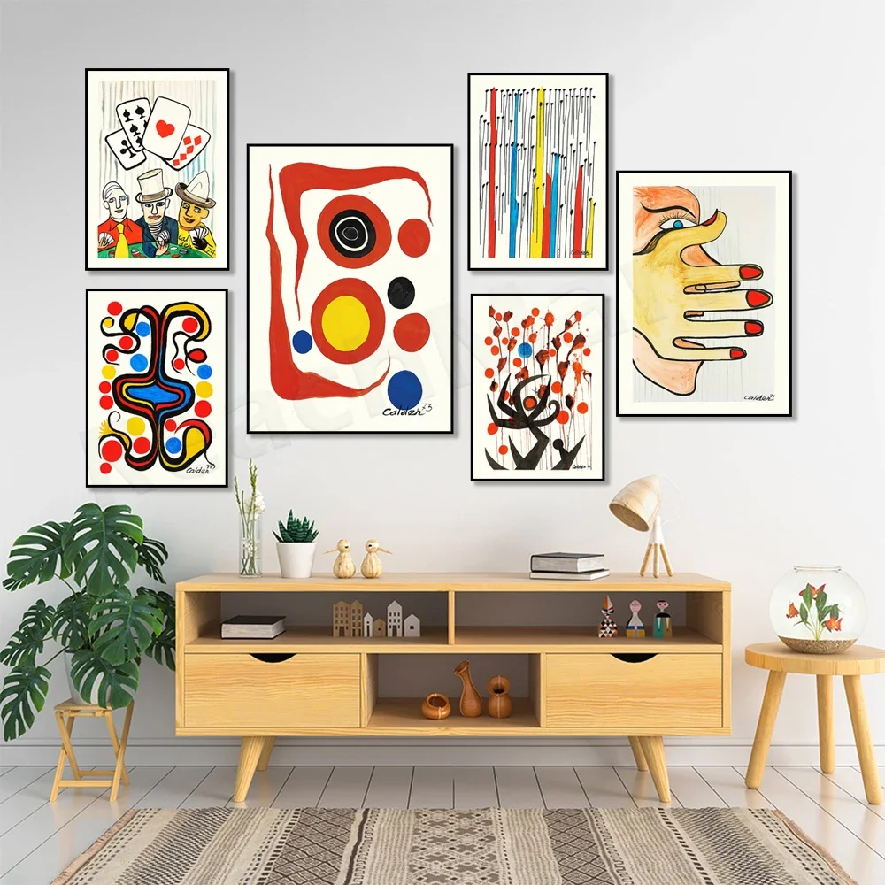 Alexander Calder Poster, Holiday 1971, Alexander Calder Print, Mid Century Modern Wall Art Canvas Home Decor Exhibition Poster