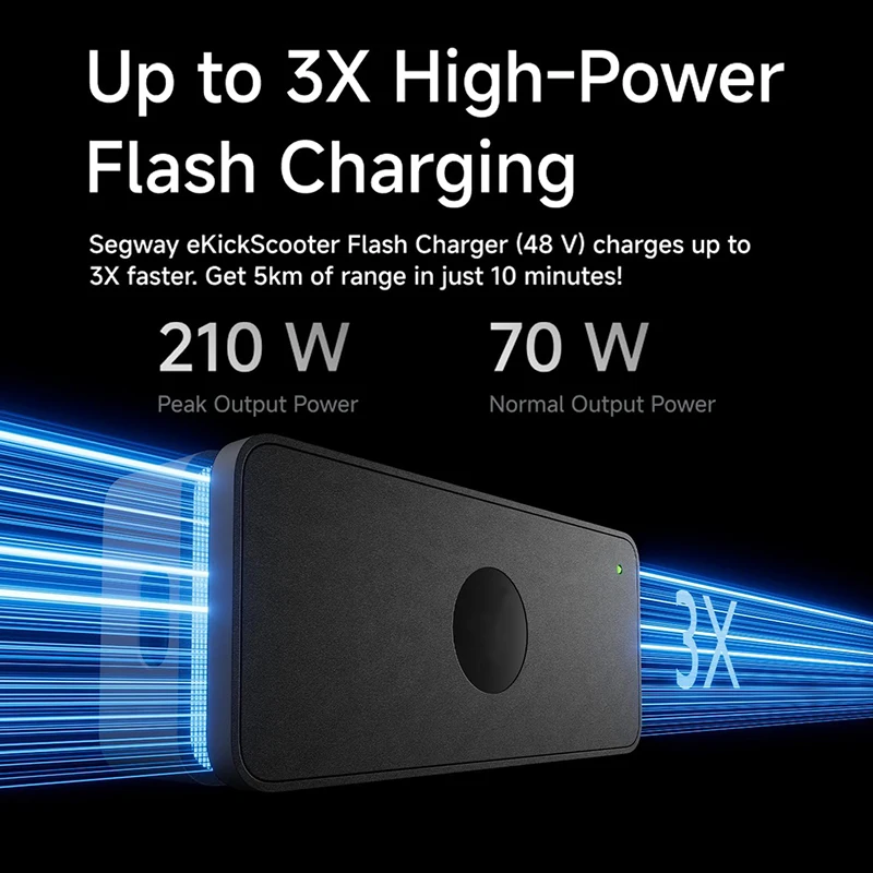 Original 210W Fast Super Charger Adapter for Ninebot ZT3 Pro