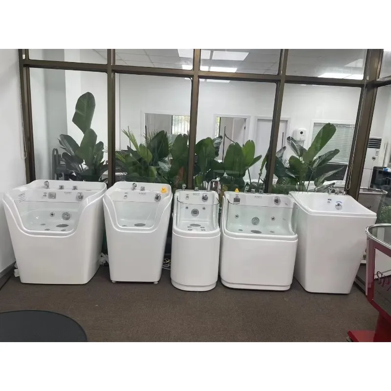 2026 3-Sided Glass Acrylic Ozone Dog Spa Bath for Pet Grooming Salon Premium Dog Spa Tub for Cats Dogs Cleaning & Bathing