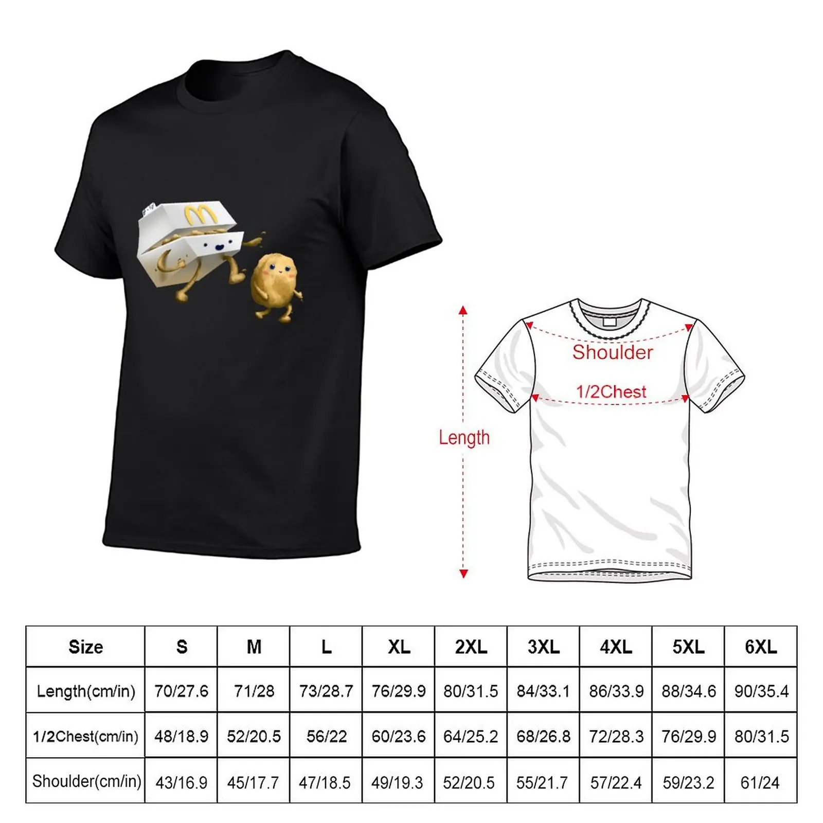 Chicken Nugget Chaser (collab with robdog) T-Shirt new edition vintage summer clothes mens graphic t-shirts