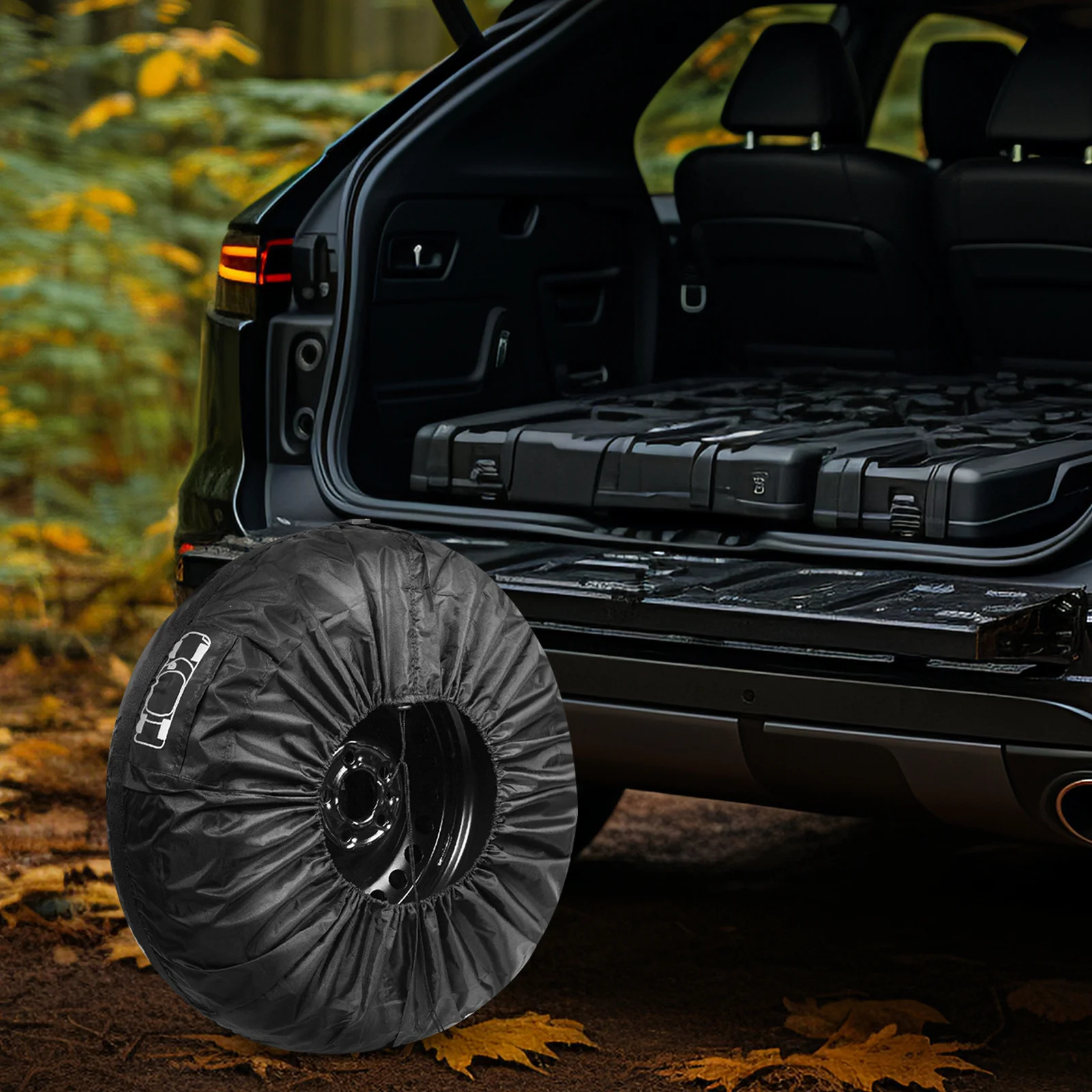 

Spare Tire Protective Cover Durable Tear-Resistant Storage Bag Dirtproof Splashproof Sunproof Cover for Suv Rv Trailer Auto