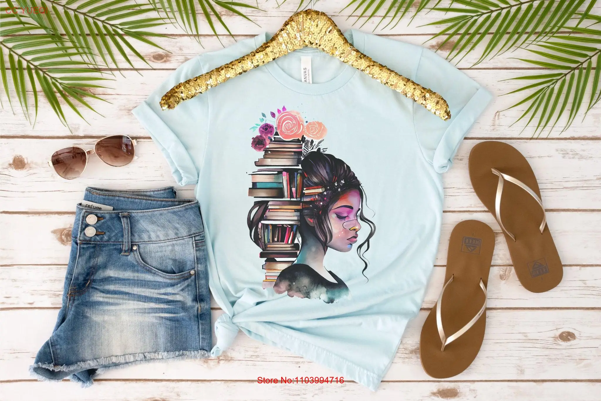 

Just A Girl Who Loves Books Book Lovers T shirt Booksellers Bookworm Teacher Reading Lover long or short sleeves