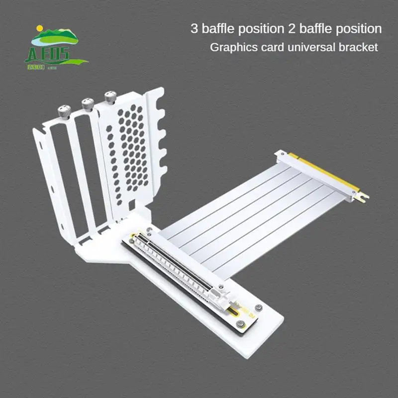 

AED5-Universal Vertical GPU Holder Riser ATX Matx Case VGA Graphics Card Steering Bracket For 3090, 4090 Graphics Cards