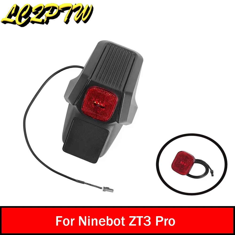 

Заднее крыло с тормозным задним фонарем, светодиодная лампа для Ninebot ZT3 Pro, аксессуары для брызговиков для электрического скутера KickScooter