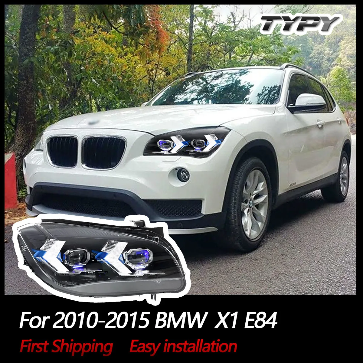 

Автомобильные фары для BMW X1 E84 2010-2015, светодиодные фары для проектора, дневные ходовые огни, автомобильные аксессуары