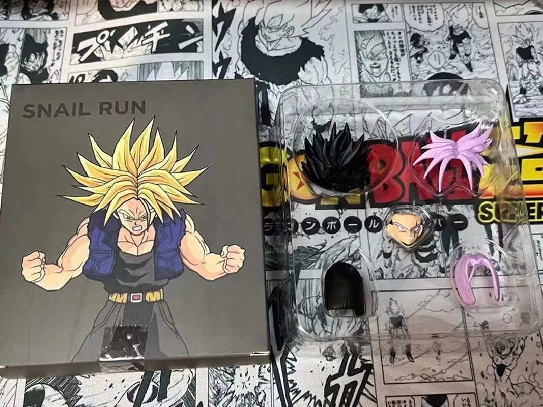 Shf Dragon Ball Z Super Saiyan Trunks Gohan Fusion Multi Color Replacement Head Sculpt Hand Parts Action Figure Accessory Set view 4