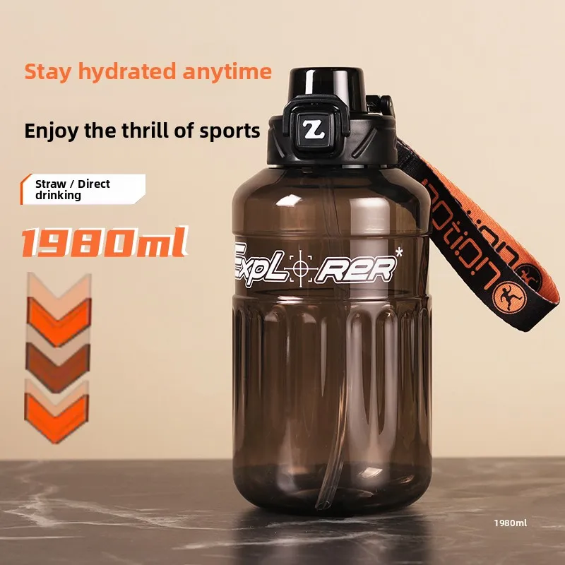 

Qibang Большая чашка для воды Capaci Sports Fitn для мужчин, прочная, устойчивая к высоким температурам, дизайн с двойным ртом, чашка для воды...