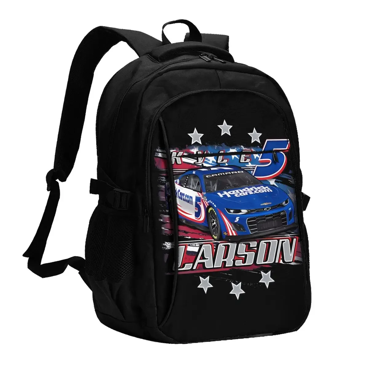 Kyle Larson 5 Travel Laptop Backpack, Business Water Resistant Laptop Backpack with USB Charging Port, College Bag