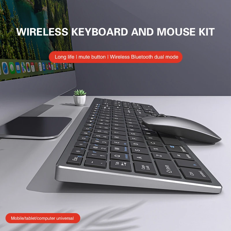 67 Keys 2.4G Wireless Bluetooth Keyboard Office Typing Silent Thin Rechargeable Keyboard Esports Gaming Keyboard