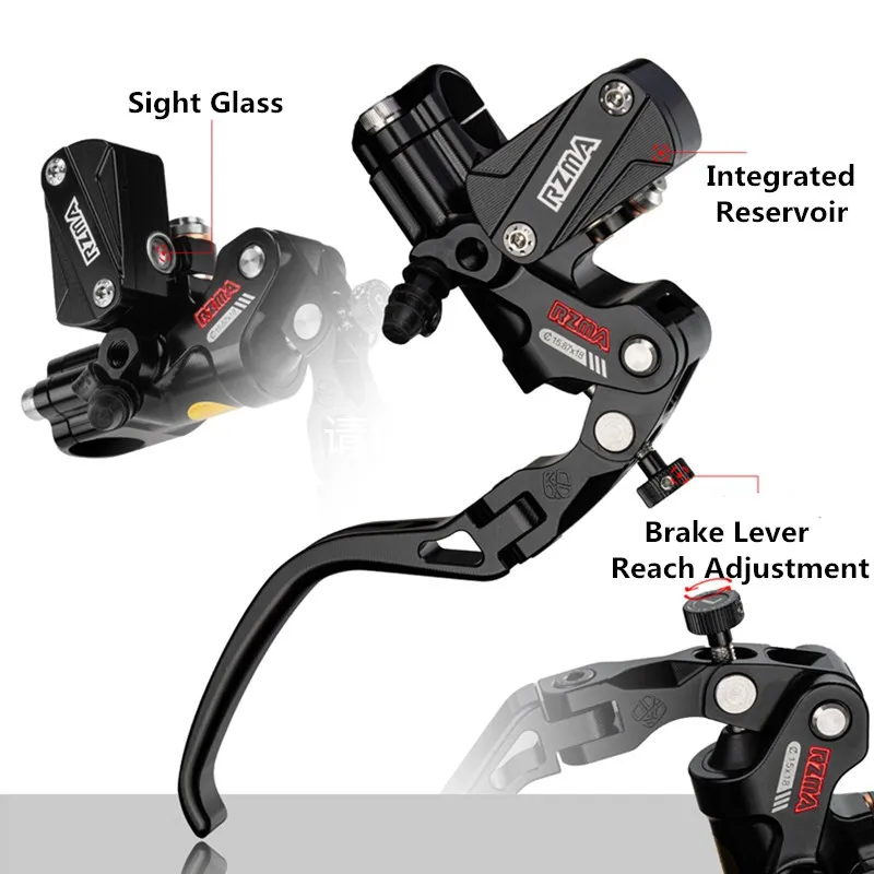 Universal cnc rsc push direto dobrável ajustável sensação linear 22mm guiador cilindro mestre do freio da motocicleta alavanca de embreagem do freio