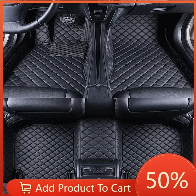 Custom Car Floor Mats For Nissan XTerra 2023 GCC Version (7Seater) Leather Durable Rugs Full Protector Auto Accessories Foot