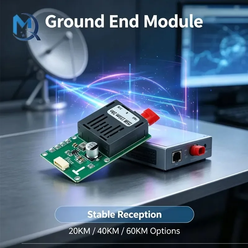 光ファイバーuav用光トランシーバー-25km、40km、60km、80km、5ピンケーブル付きttlモジュール