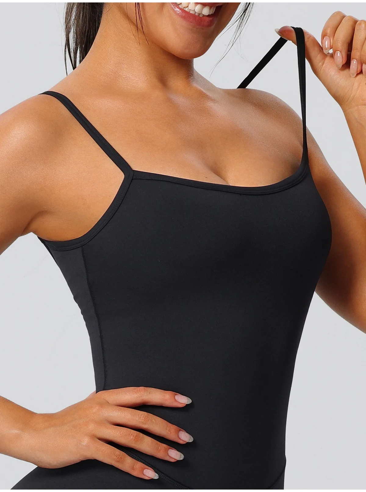 여성 슬리밍 요가 점프수트 여성 민소매 백리스 원피스 피트니스웨어 조절 가능한 스포츠 요가 점프수트