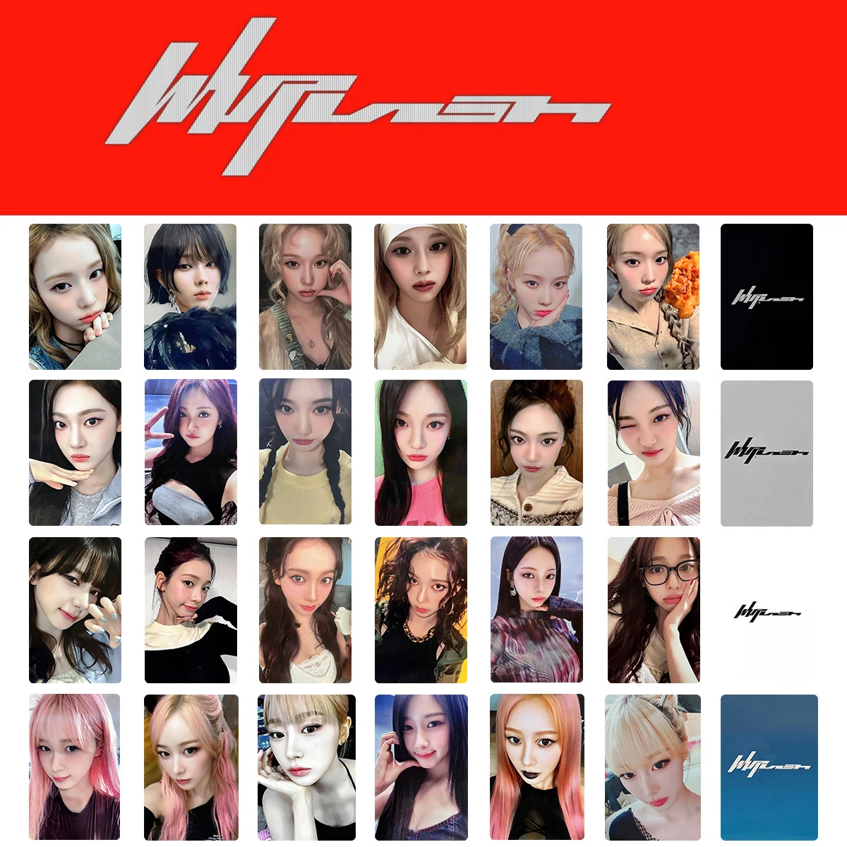 

6Pcs/Set KPOP Idols Winter NINGNING New Album Whiplash Photocard High Quality INS Style LOMO Card KARINA GISELLE Fans Collection