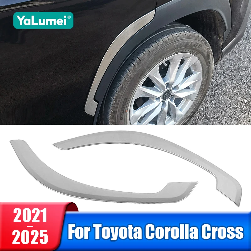 

Car Rear Wheel Side Cover Trim For Toyota Corolla Cross XG10 2021 2022 2023 2024 2025 Hybrid Modification Exterior Accessories