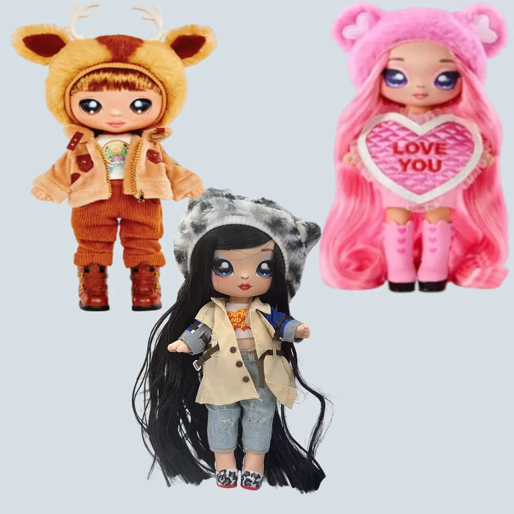 

Na! Na! Na! Surprise 2-in-1 Sweetest Heart pop Fashion Doll Series Clothes and Shoes DIY Winter Theme Girl Doll Cute Plush Toy