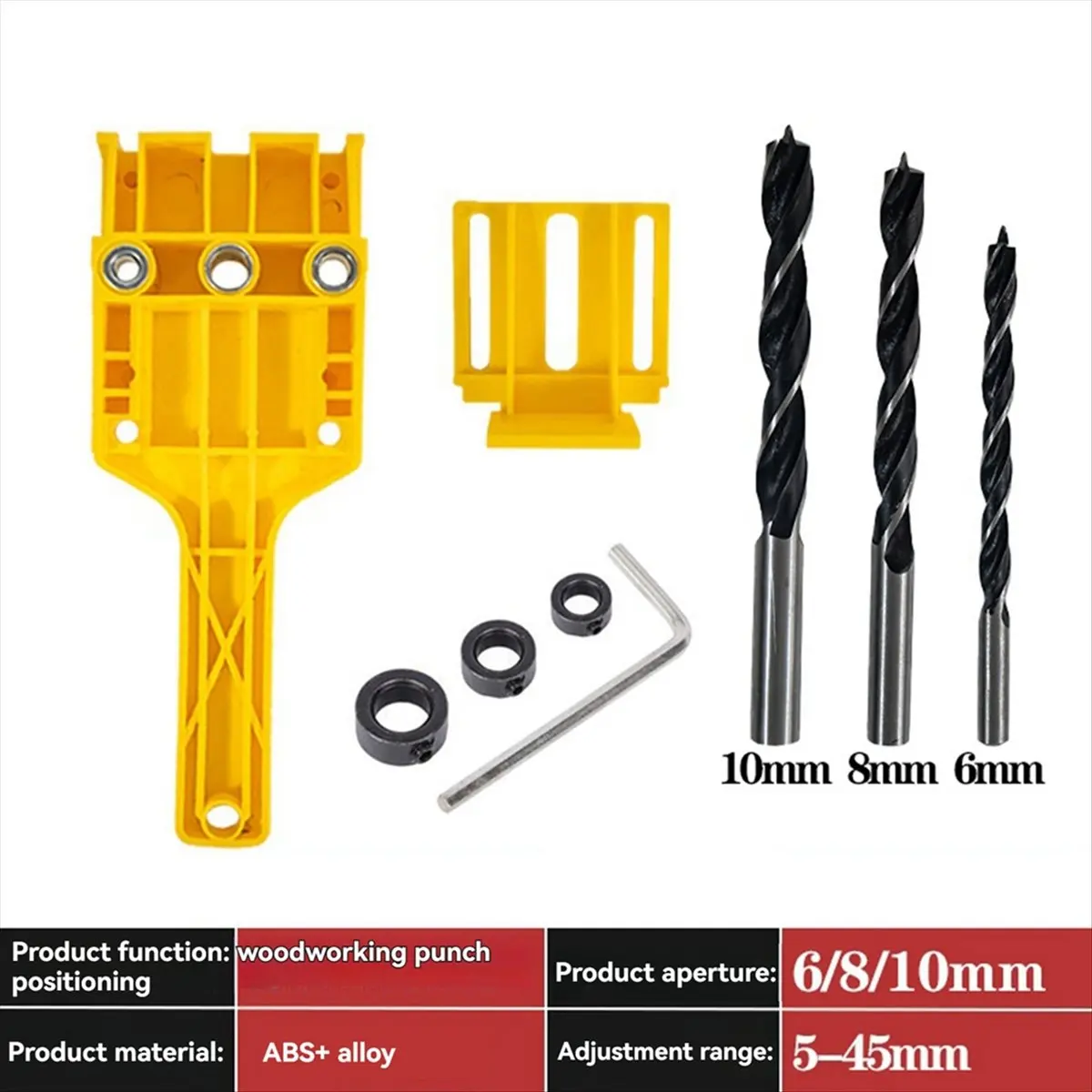 

[AA49] 2 Sets Woodworking Hole Punch Locator for Precision Drilling Tool Set