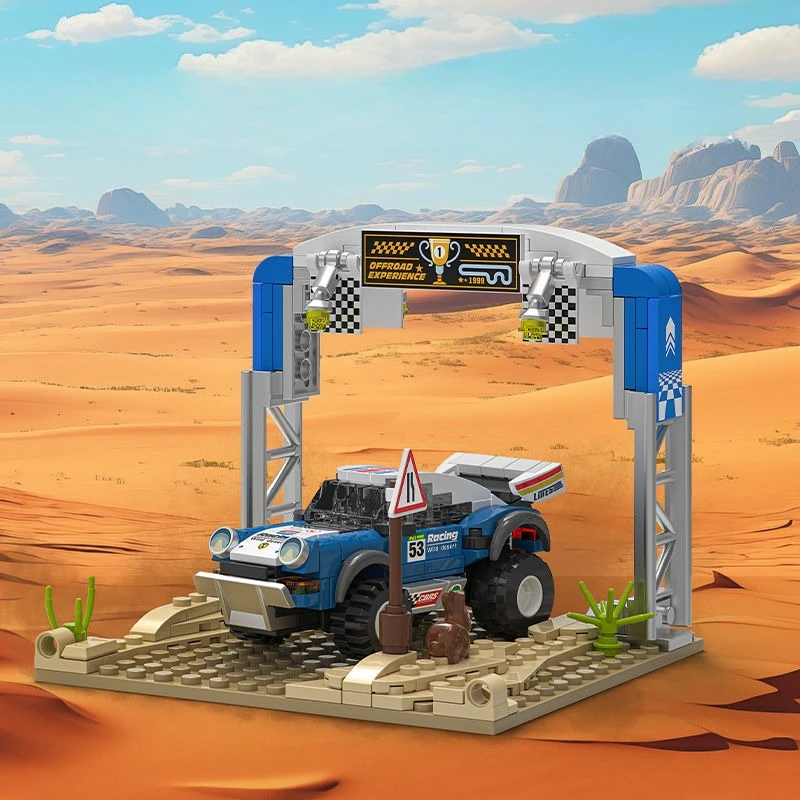 SEMBO กีฬารถบล็อกอาคาร MOC Racing รถรุ่น Off-Road ประกอบอิฐชุดก่อสร้างรถสําหรับของเล่นเด็กของขวัญเด็ก