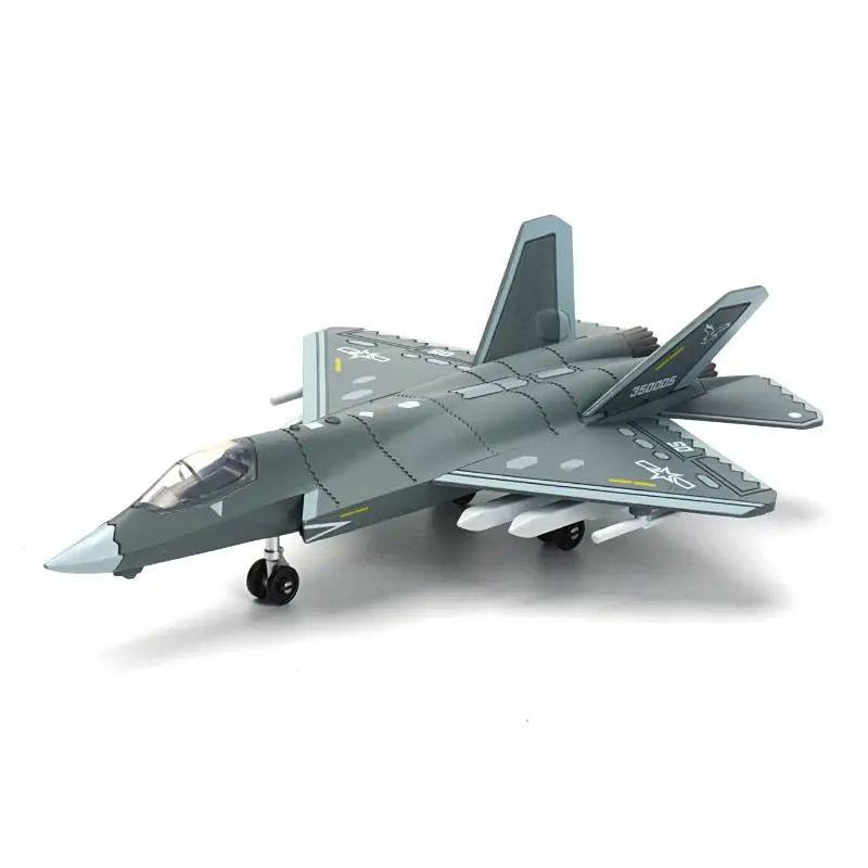 1/72 Chinese J-35 Stealth Fighter Glue-free Pre-colored Military Assembly Model Building Block Toy Gift - Image 5