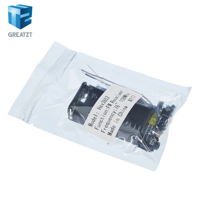 GREATZT DIY Electronic Kits Wireless Stereo FM Radio Receiver Module 76MHz-108MHz DC 1.8V-3.6V image 4