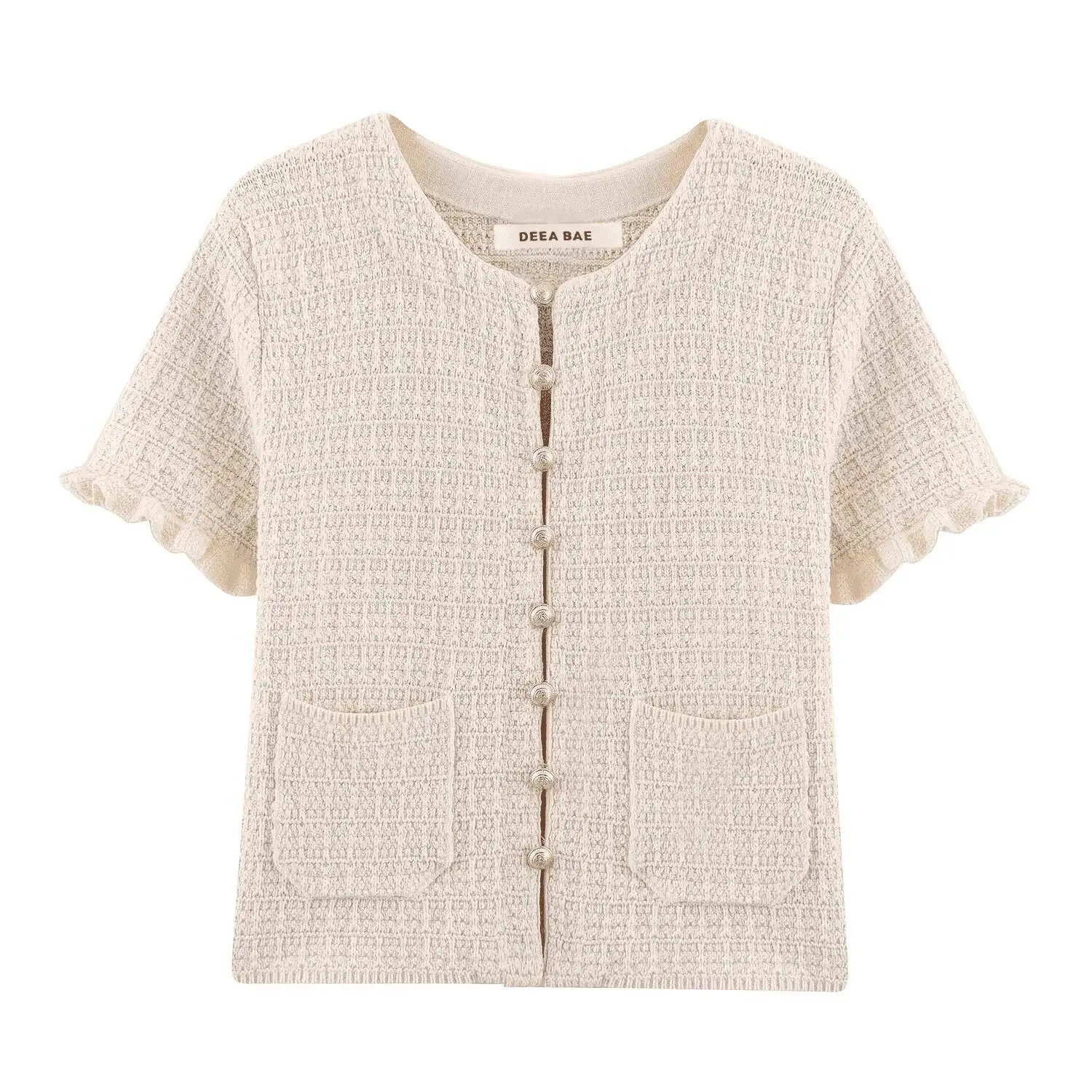 

Women Sweater 2025 Women's Streetwear Stacked Decorative Knitted Sweaters Casual Short Knitwear Pullover Tops