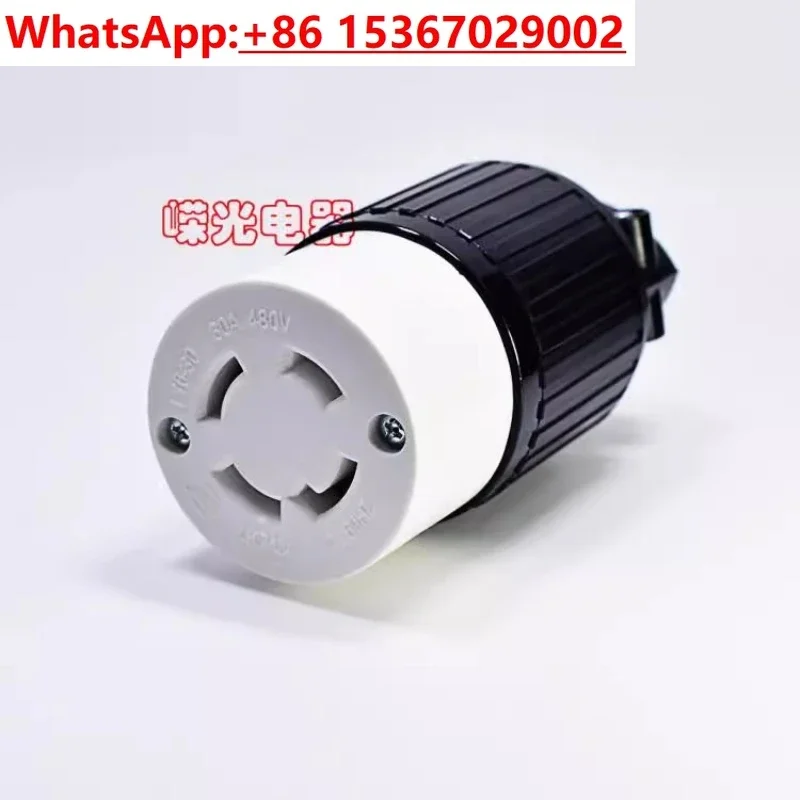 NEMA anti-loose connector 30A 480V L16-30R Semiconductor metal products American plug LK-7434