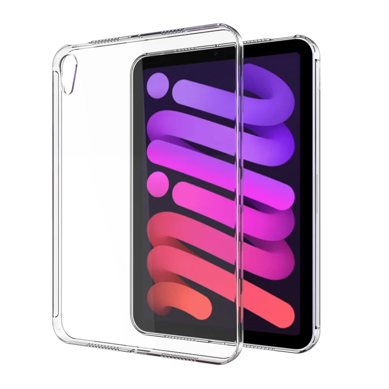 Étui de protection Transparent Ultra-fin pour iPad Mini 6, housse 5/4 en Silicone souple pour 8.3/7.9 2021 2019 Funda