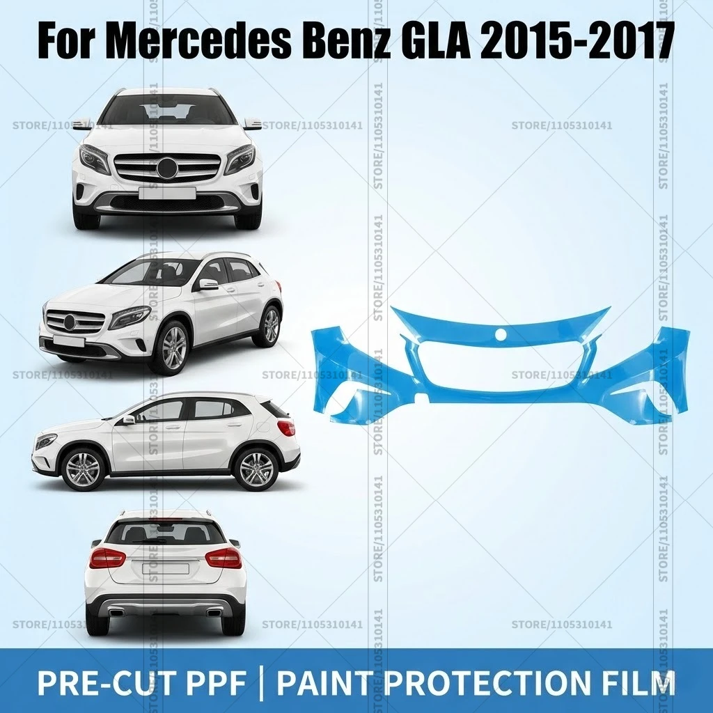 

Pre-Cut Paint Protection Film PPF Transparent Car Film Professional Automotive PPF Front Bumper For Mercedes Benz GLA 2015-2017