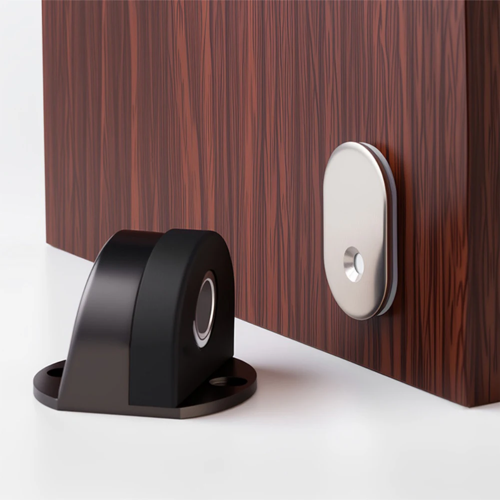 

Магнитный дверной стопор из нержавеющей стали с возможностью установки без сверления, подходит для различных типов дверей и интенсивного использования