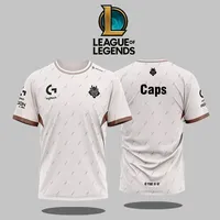 G2 Esports Club 2025 White Jersey, League of Legends CSGO Professional League Player Uniform, Fan Custom T-shirt, Unisex T-shirt