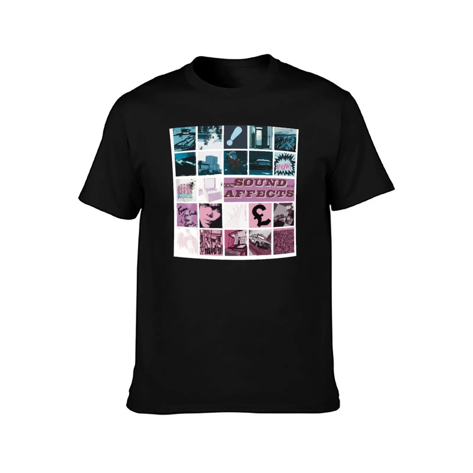 Sound Affects T-Shirt Summer Casual Cotton Tee Oversized Streetwear Tops Vintage Graphic Print Loose Fit Short Sleeve