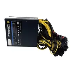 Fuente de alimentación de PC ATX 2000W 20A, fuente de alimentación de 12V para fuente de alimentación personalizada de 8 GPU