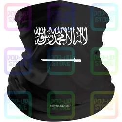 Saudi Arabia Diy Free Custom Made Name Number Sau Nation Flag Black Bandana Balaclava Scarf Neck Gaiter Mouth Cover