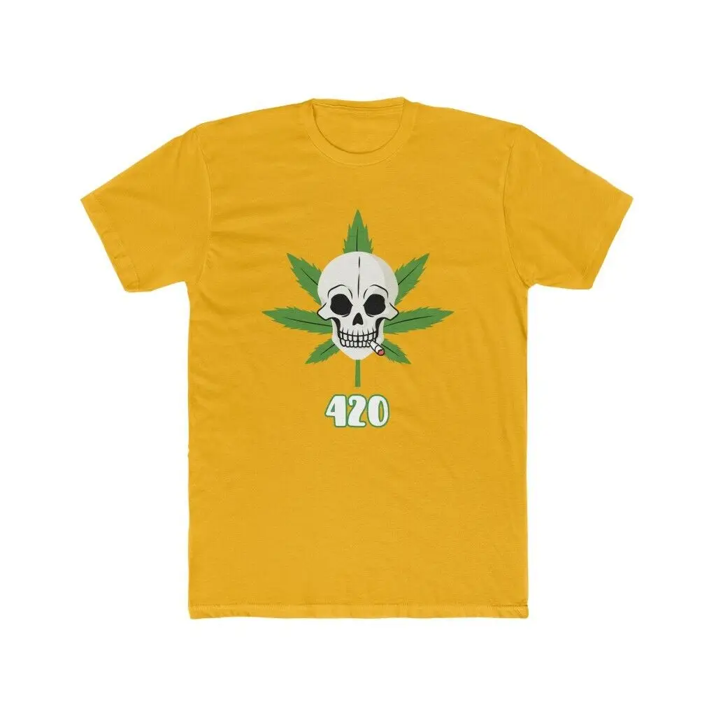 Dank Mary Jane 420 Skull Cotton Crew Tshirt Tee