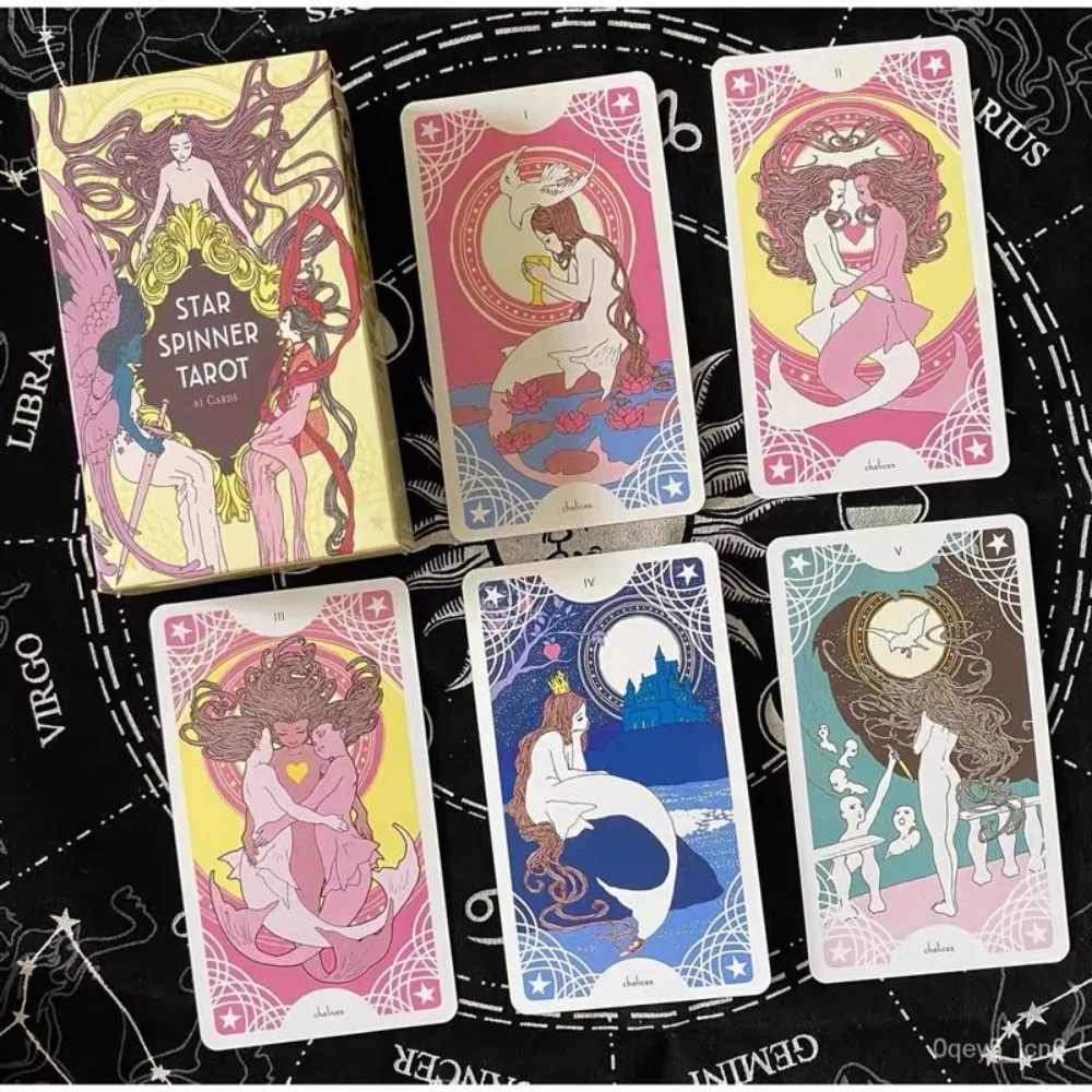 

10.3*6cm Star Spinner Tarot English Version Table Deck Tarot Oracle Card Fun Playing Divination Fate Board Game